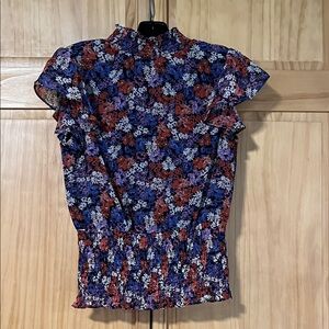 1. State Floral Print Ruffle Blouse